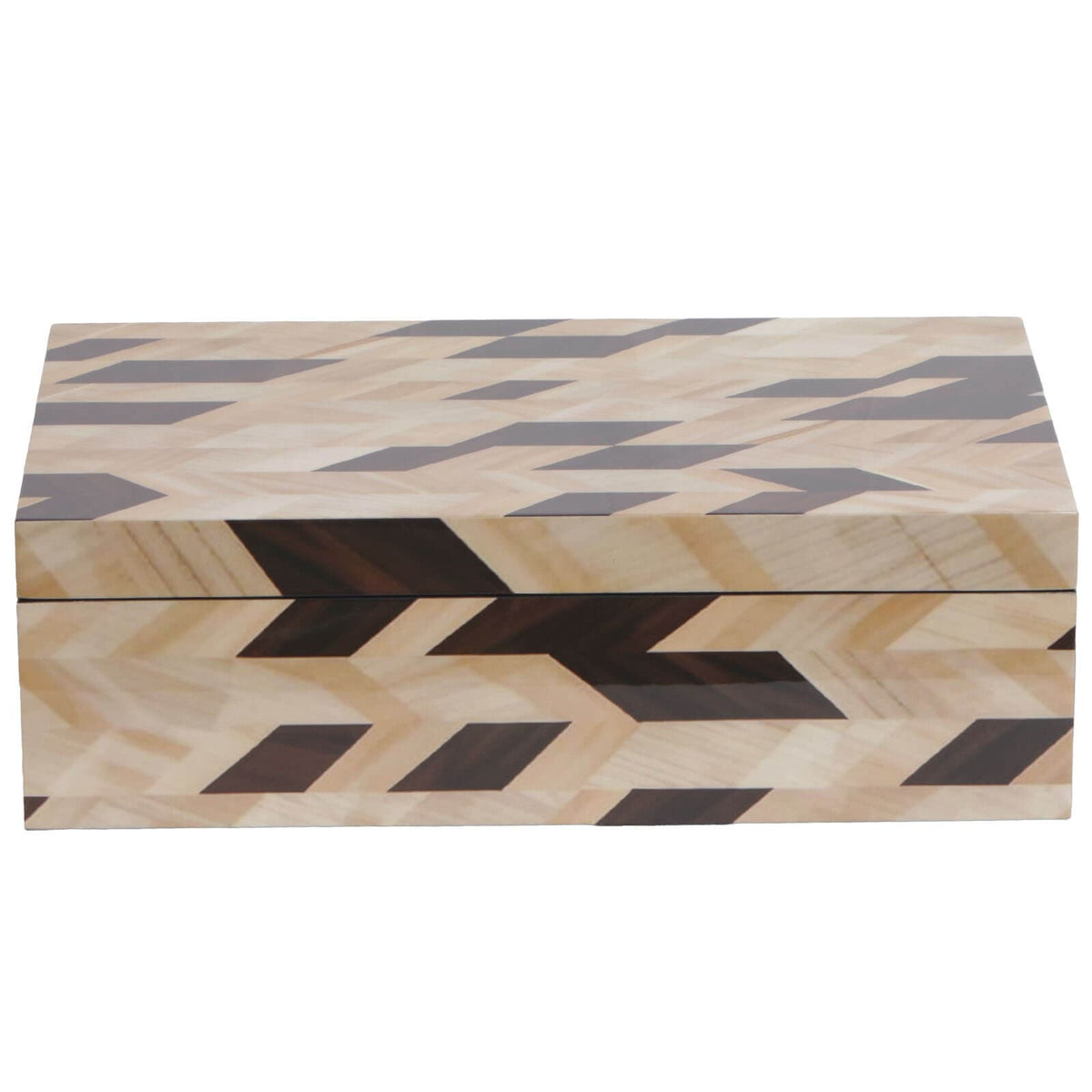Keiichi Accessories Geometric Marquetry Box House of Isabella UK