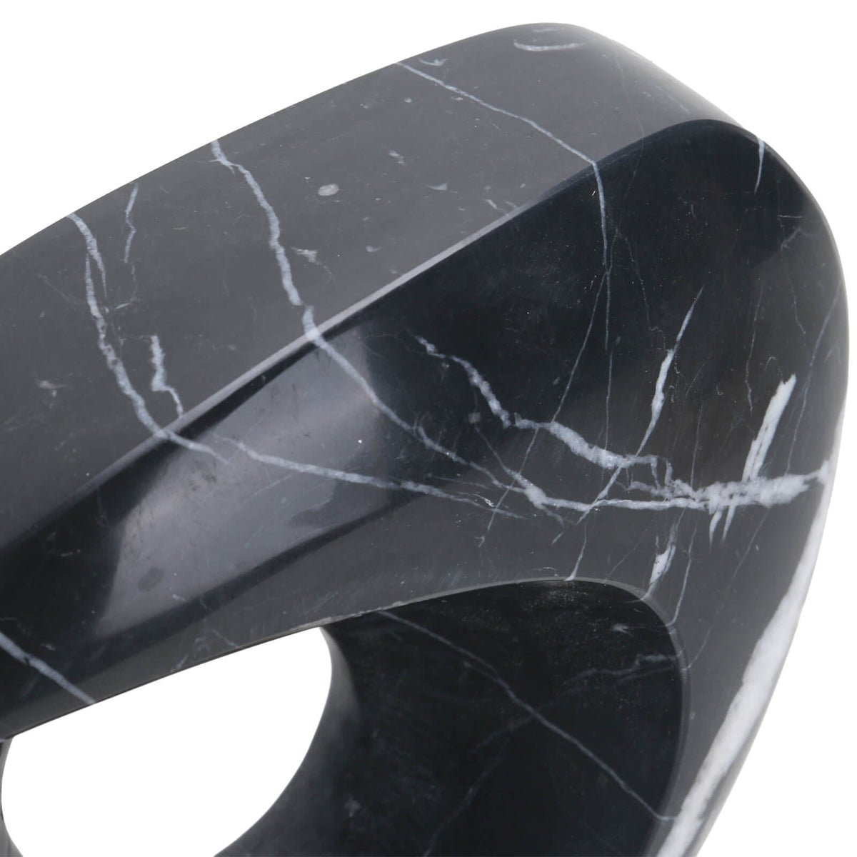 Keiichi Accessories Geometric Sculpture in Black Marble House of Isabella UK