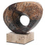 Keiichi Accessories Geometric Sculpture in Coffee Marble House of Isabella UK