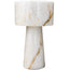 Keiichi Accessories Graham Pedestal Bowl in White Jade Marble - Small House of Isabella UK