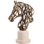 Keiichi Accessories Horse Head Sculpture in Gold House of Isabella UK