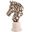 Keiichi Accessories Horse Head Sculpture in Gold House of Isabella UK