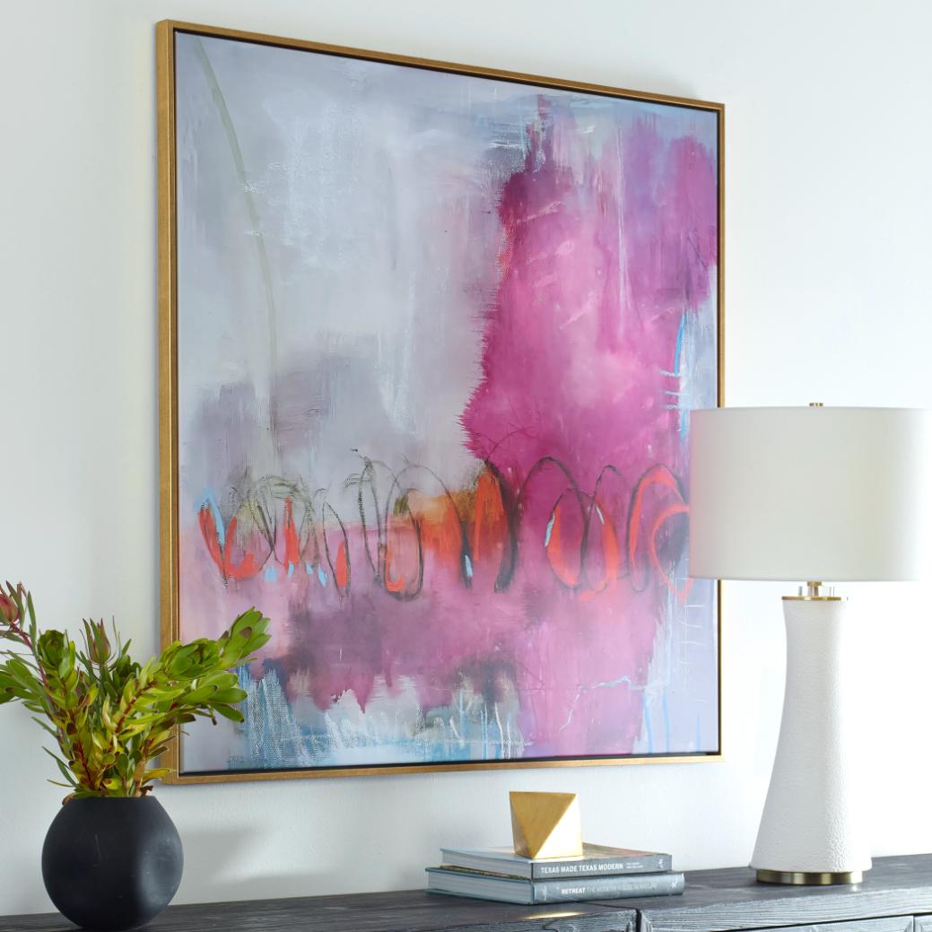 Keiichi Accessories Jardins Rose Framed Canvas House of Isabella UK