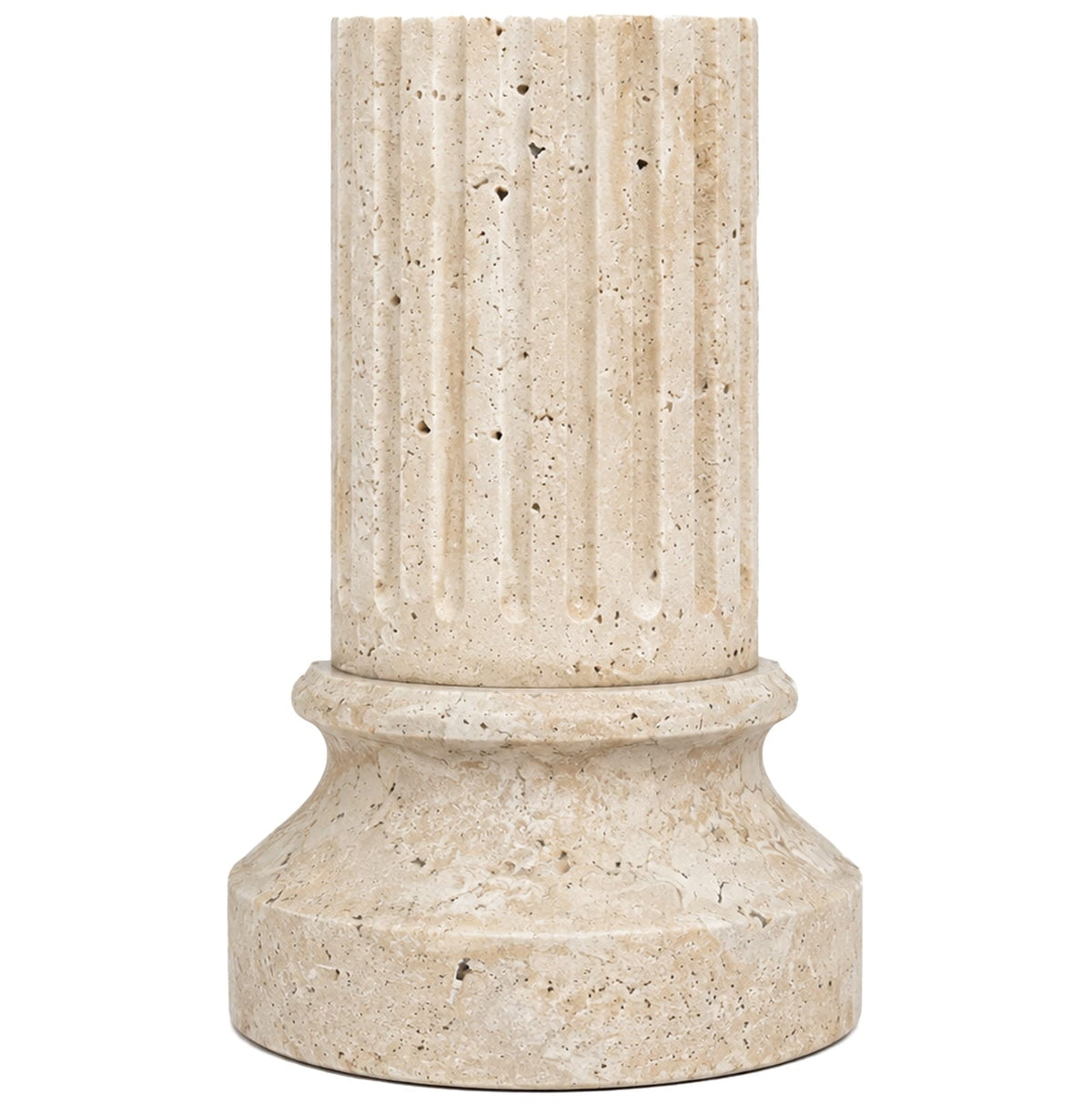 Keiichi Accessories Lachlan Pillar Bookend in Travertine - Single House of Isabella UK