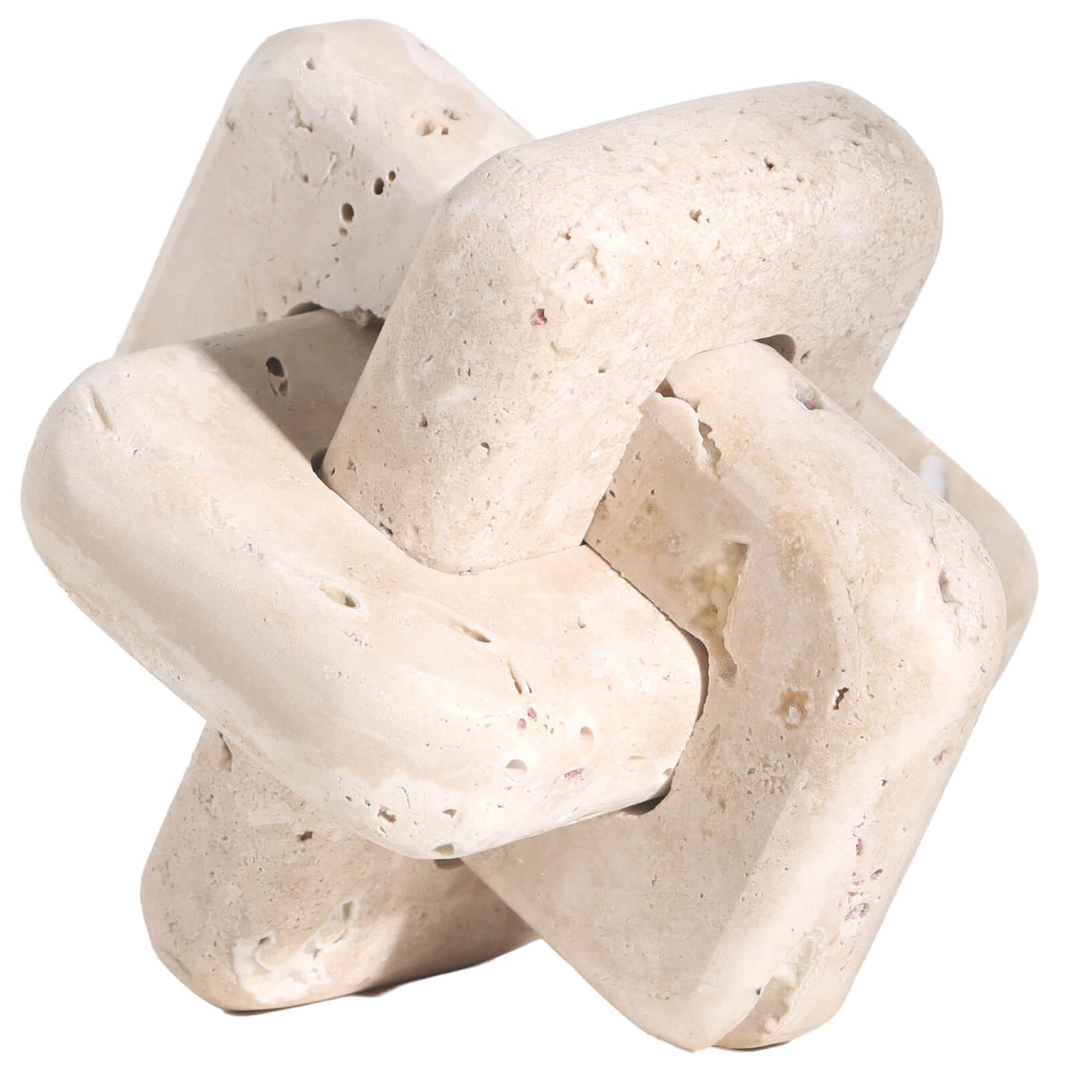 Keiichi Accessories Loop Sculpture in Beige Stone - Large House of Isabella UK