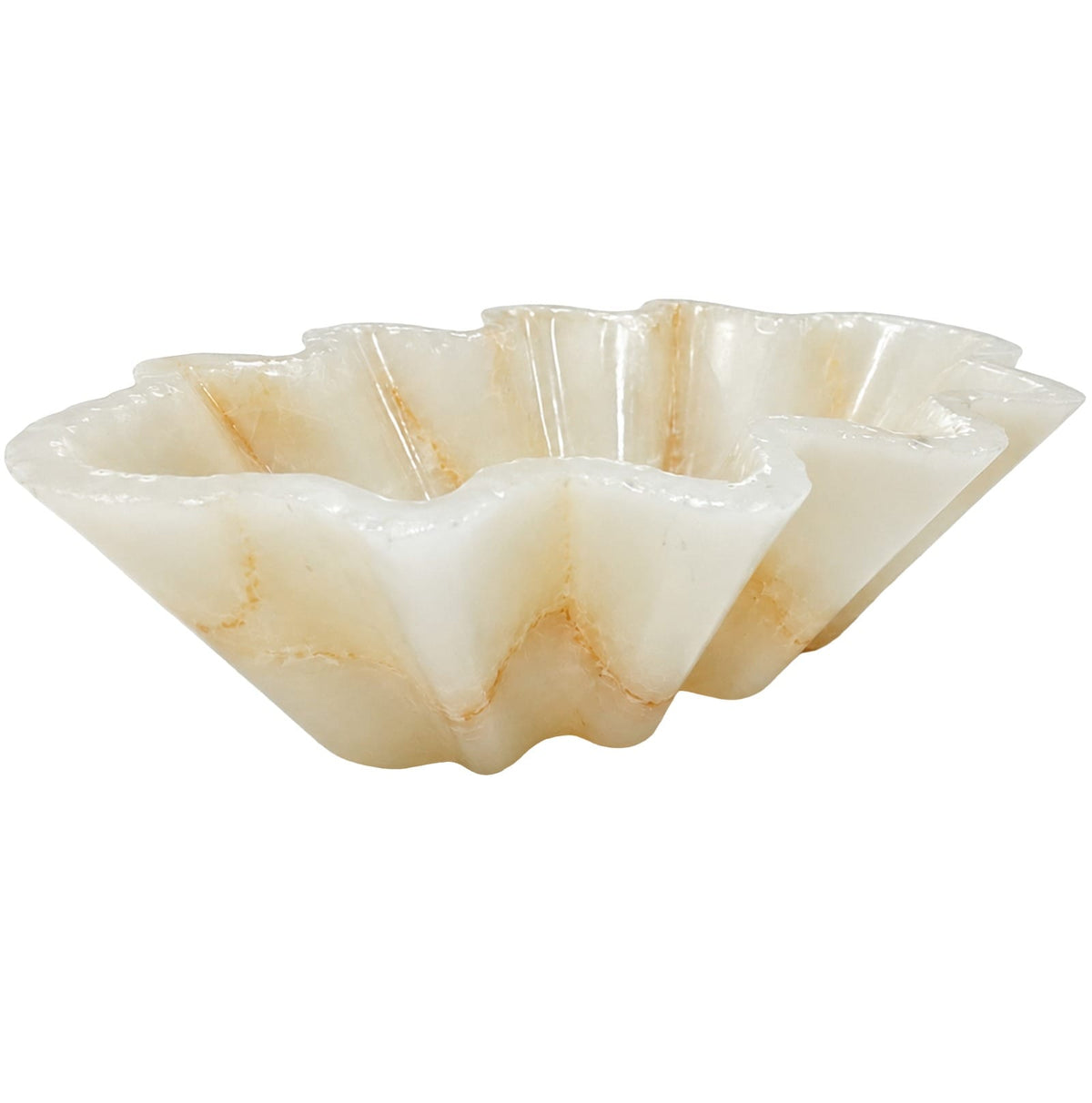 Keiichi Accessories Maris Decorative Bowl in White Jade Marble House of Isabella UK