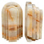 Keiichi Accessories Osmond Bookend in White Jade Marble - Single House of Isabella UK