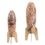 Keiichi Accessories Rocket Sculpture in Brown Marble - Large House of Isabella UK