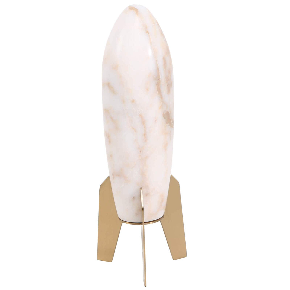 Keiichi Accessories Rocket Sculpture in White Marble - Large House of Isabella UK