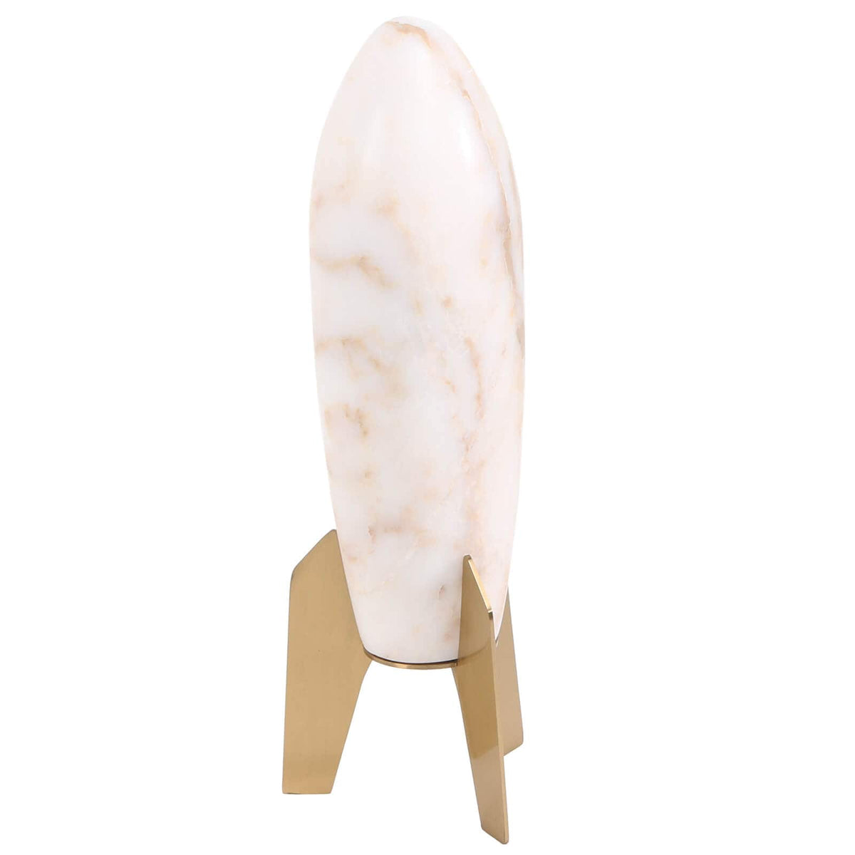 Keiichi Accessories Rocket Sculpture in White Marble - Large House of Isabella UK