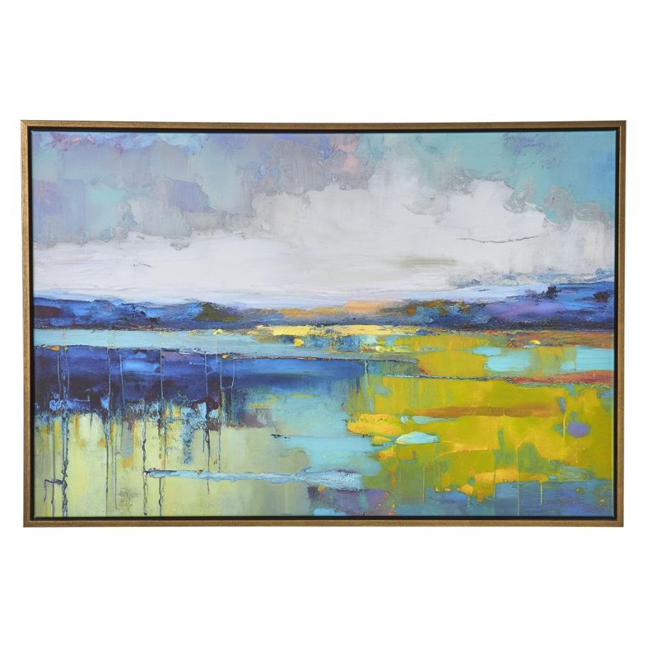 Keiichi Accessories Sunset Over Calm Water Framed Canvas House of Isabella UK