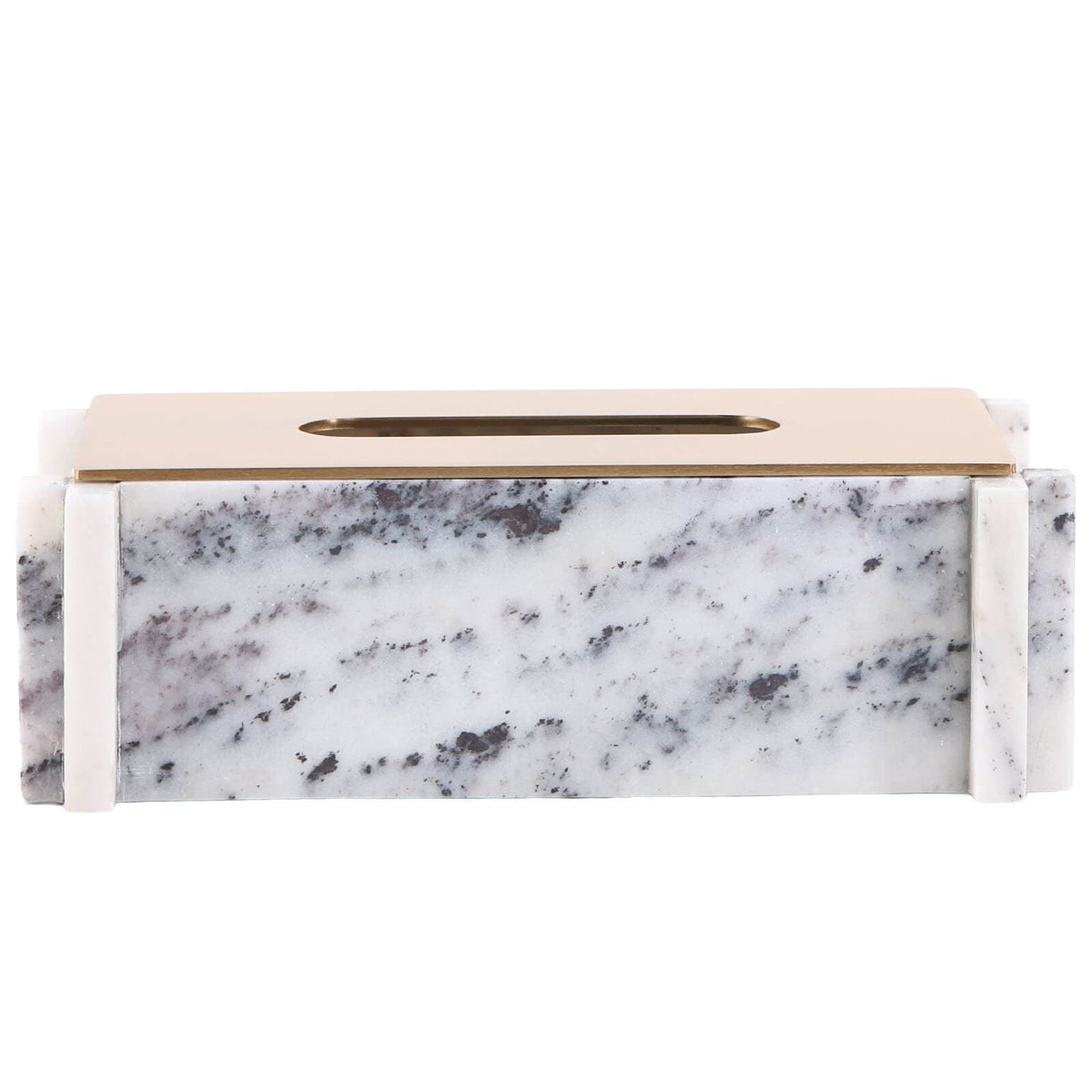 Keiichi Accessories Tissue Holder in White Marble House of Isabella UK