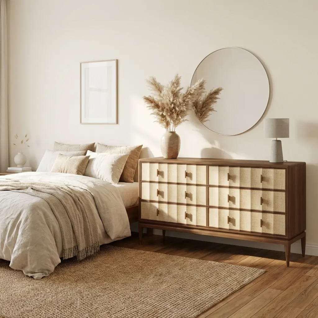 Keiichi Bedroom Birdlip Chest of Drawers - Large House of Isabella UK