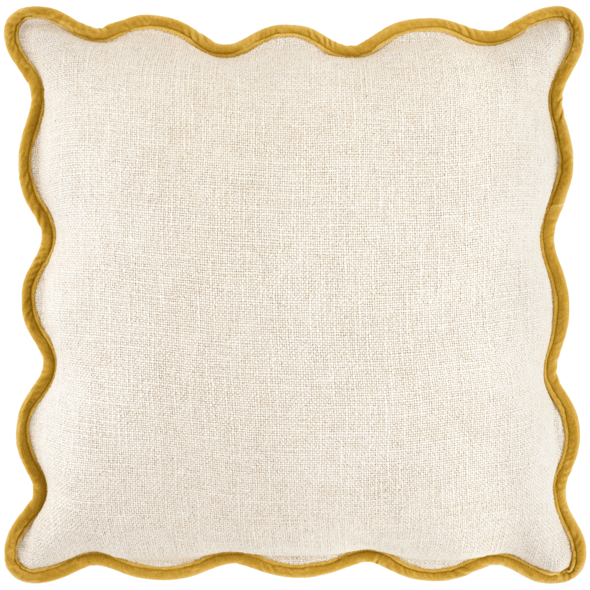 Keiichi Decor Caliza Woven Cushion in Mustard - 51 x 51 cm House of Isabella UK