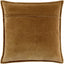 Keiichi Decor Cotton Velvet Cushion in Bronze - 51 x 51 cm House of Isabella UK