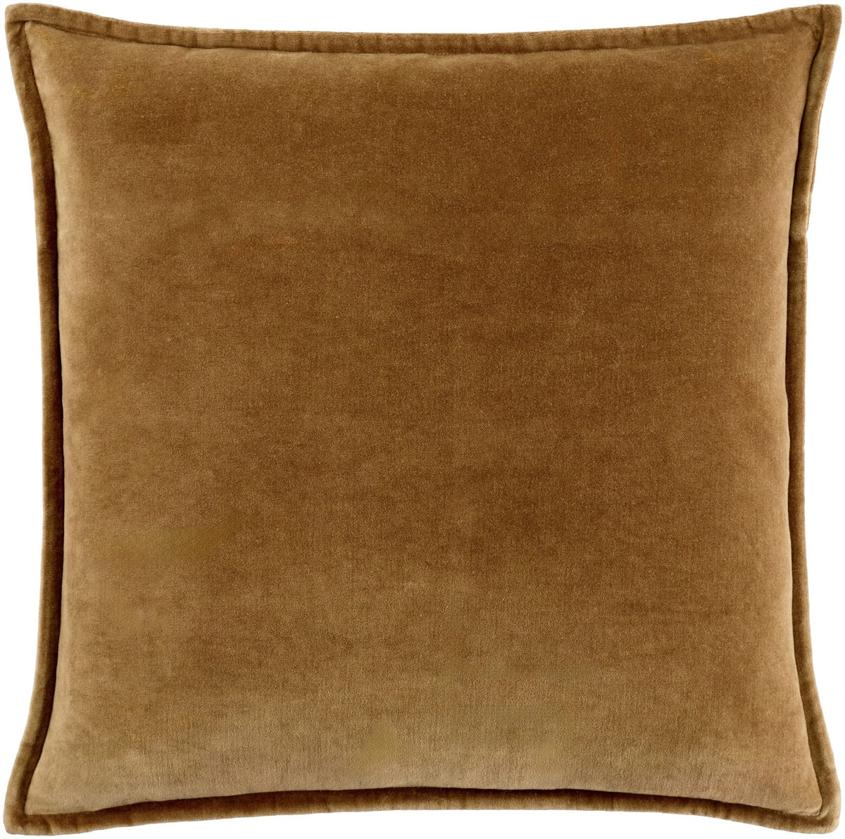 Keiichi Decor Cotton Velvet Cushion in Bronze - 51 x 51 cm House of Isabella UK