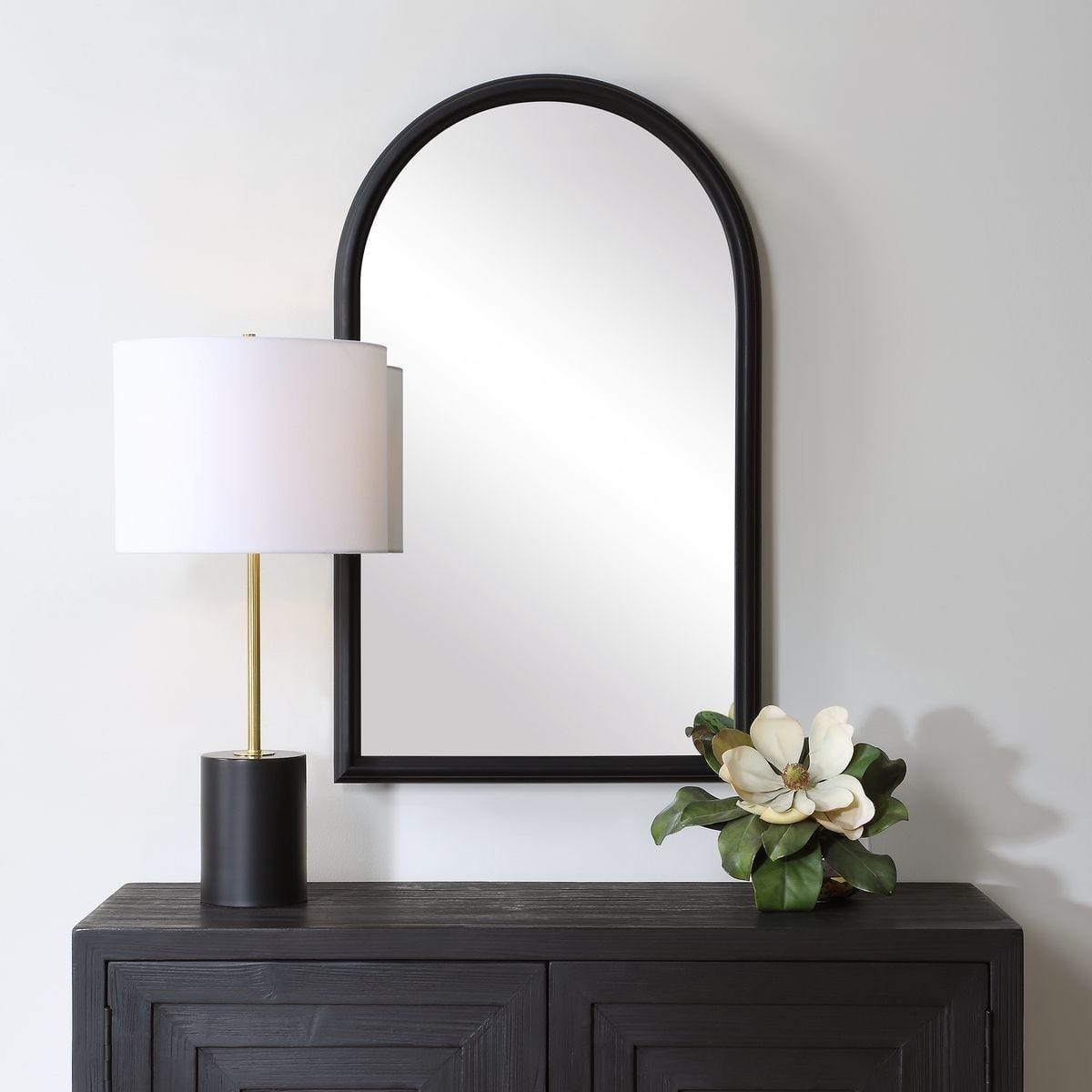 Keiichi Decor Ella Arched Mirror in Black House of Isabella UK