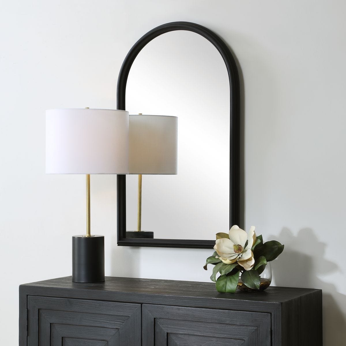 Keiichi Decor Ella Arched Mirror in Black House of Isabella UK