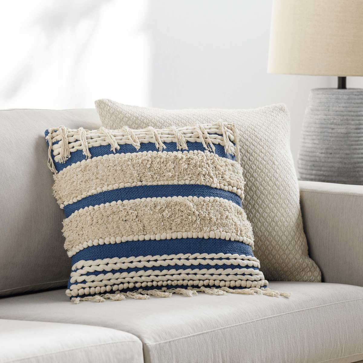 Keiichi Decor Helena Hand Woven Cushion - 51 x 51 cm House of Isabella UK