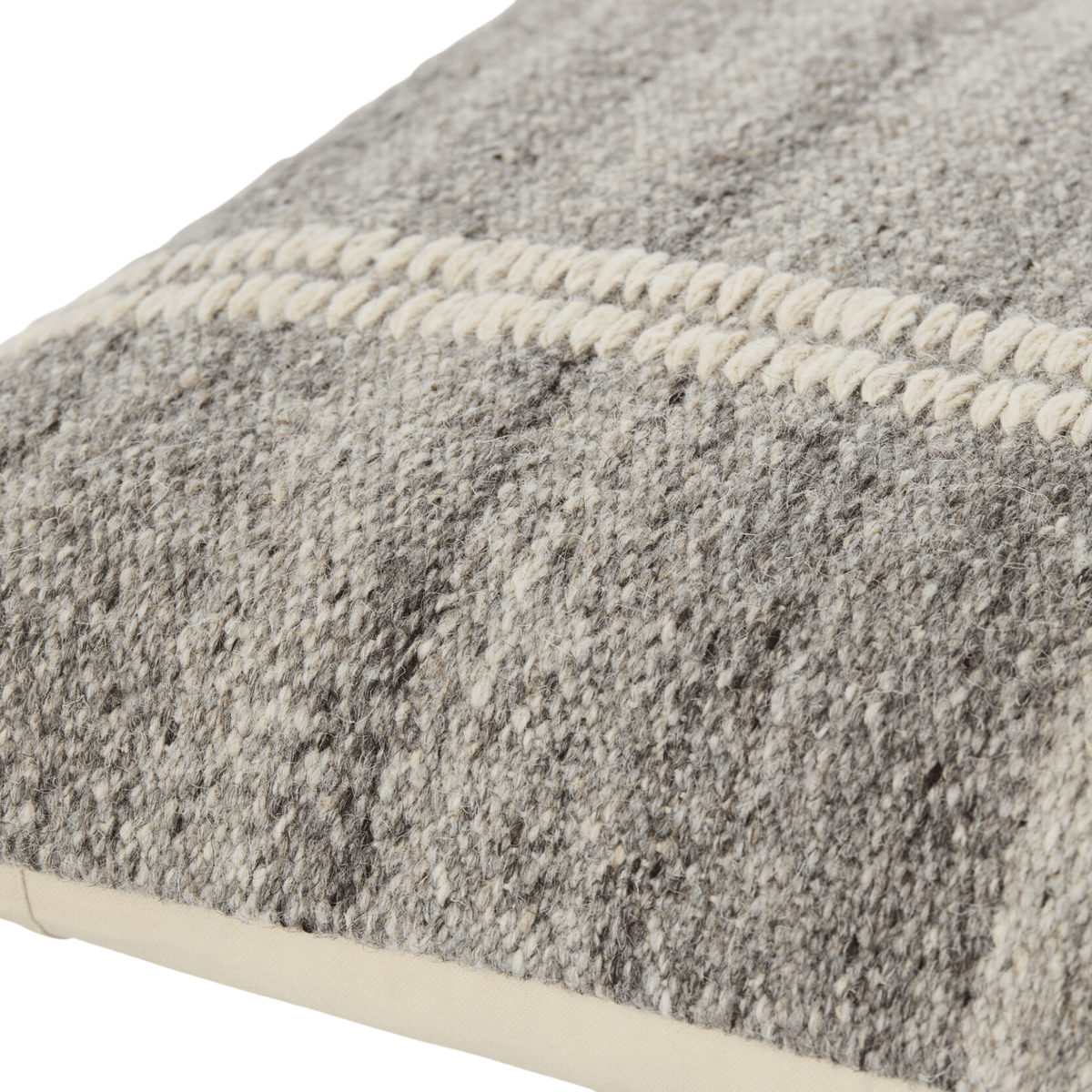Keiichi Decor Jundah Woven Cushion in Grey - 51 x 51 cm House of Isabella UK