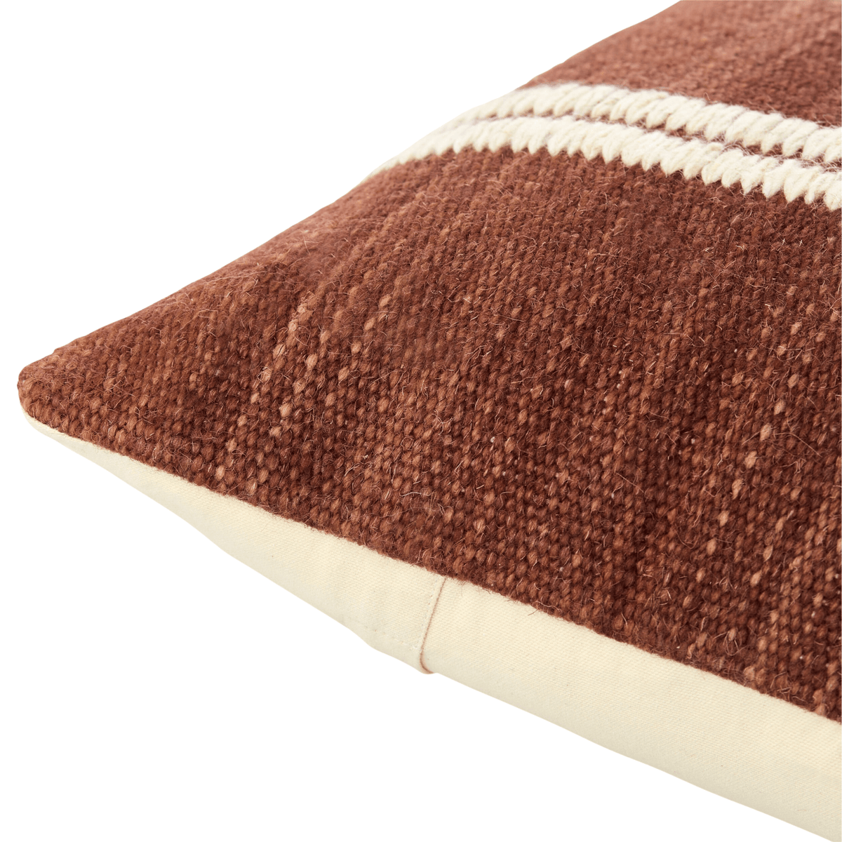 Keiichi Decor Jundah Woven Cushion in Warm Red - 51 x 51 cm House of Isabella UK