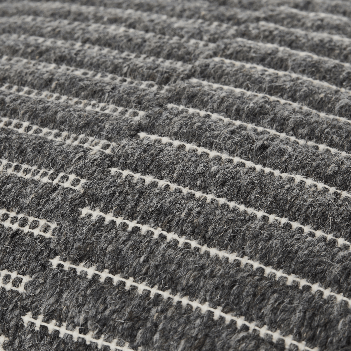 Keiichi Decor Monacizzo Hand Woven Cushion in Charcoal - 51 x 51 cm House of Isabella UK