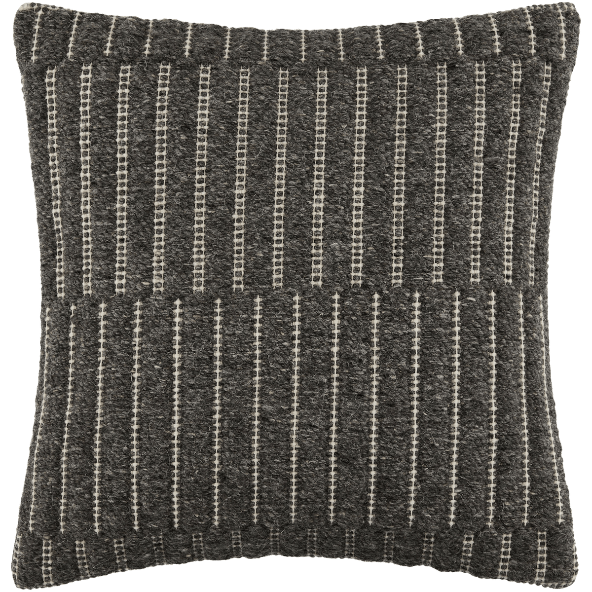 Keiichi Decor Monacizzo Hand Woven Cushion in Charcoal - 51 x 51 cm House of Isabella UK