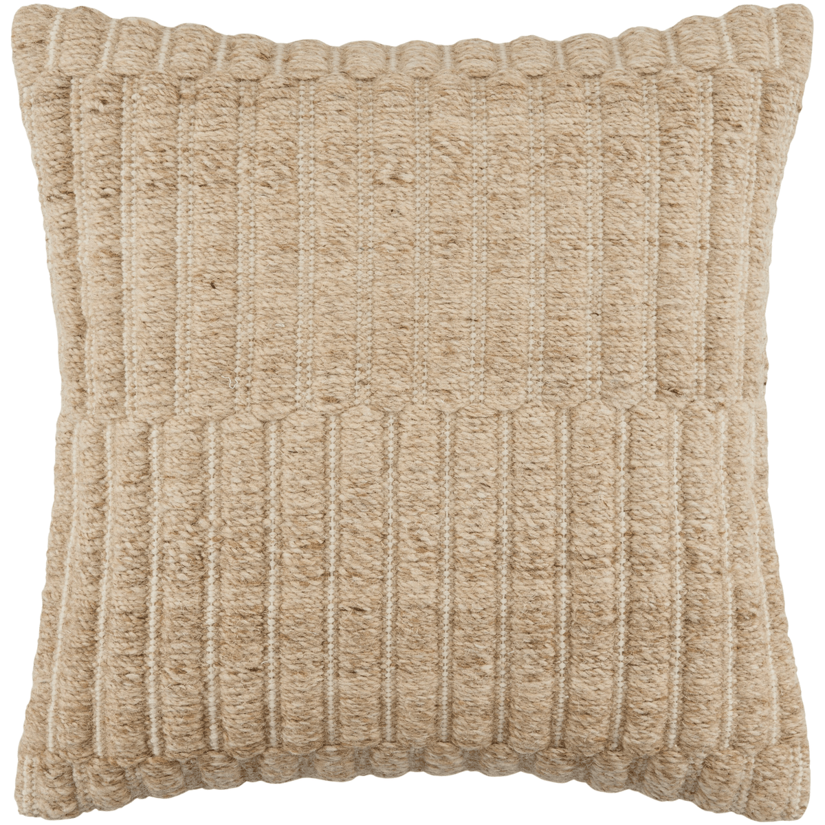 Keiichi Decor Monacizzo Hand Woven Cushion in Warm Natural - 51 x 51 cm House of Isabella UK