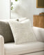 Keiichi Decor Novoli Hand Woven Cushion in Off White - 51 x 51 cm House of Isabella UK