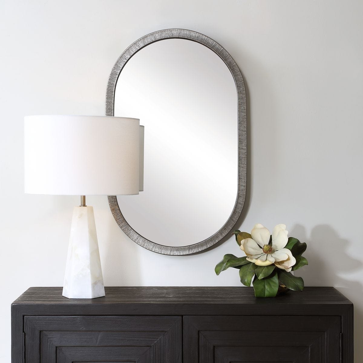 Keiichi Decor Silver Pill Mirror House of Isabella UK