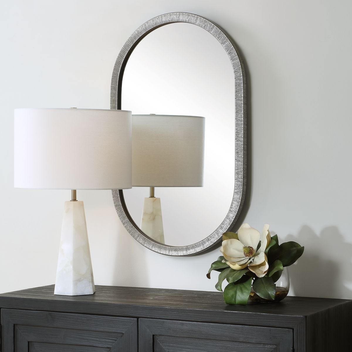 Keiichi Decor Silver Pill Mirror House of Isabella UK