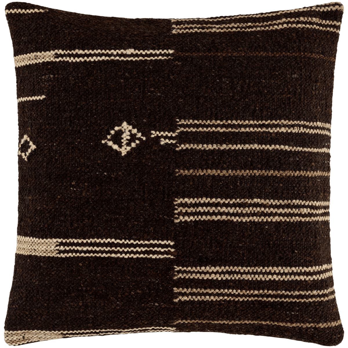 Keiichi Decor Solea Hand Woven Cushion in Dark - 51 x 51 cm House of Isabella UK