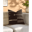 Keiichi Decor Solea Hand Woven Cushion in Dark - 51 x 51 cm House of Isabella UK