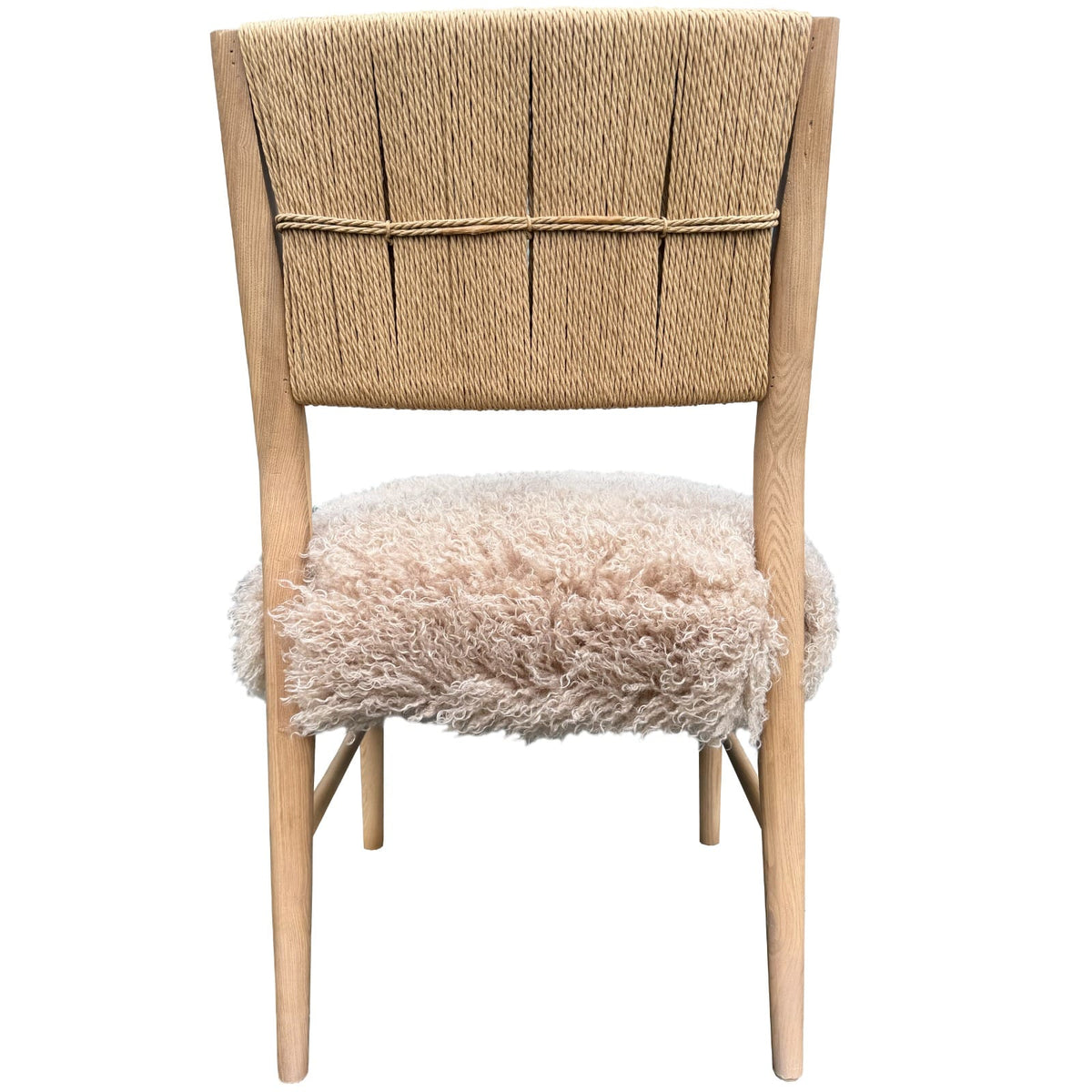 Keiichi Dining Bourton Dining Chair in Mongolian Fur House of Isabella UK