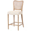 Keiichi Dining Chadlington Rattan and Natural Linen Counter Stool House of Isabella UK