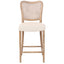 Keiichi Dining Chadlington Rattan and Natural Linen Counter Stool House of Isabella UK