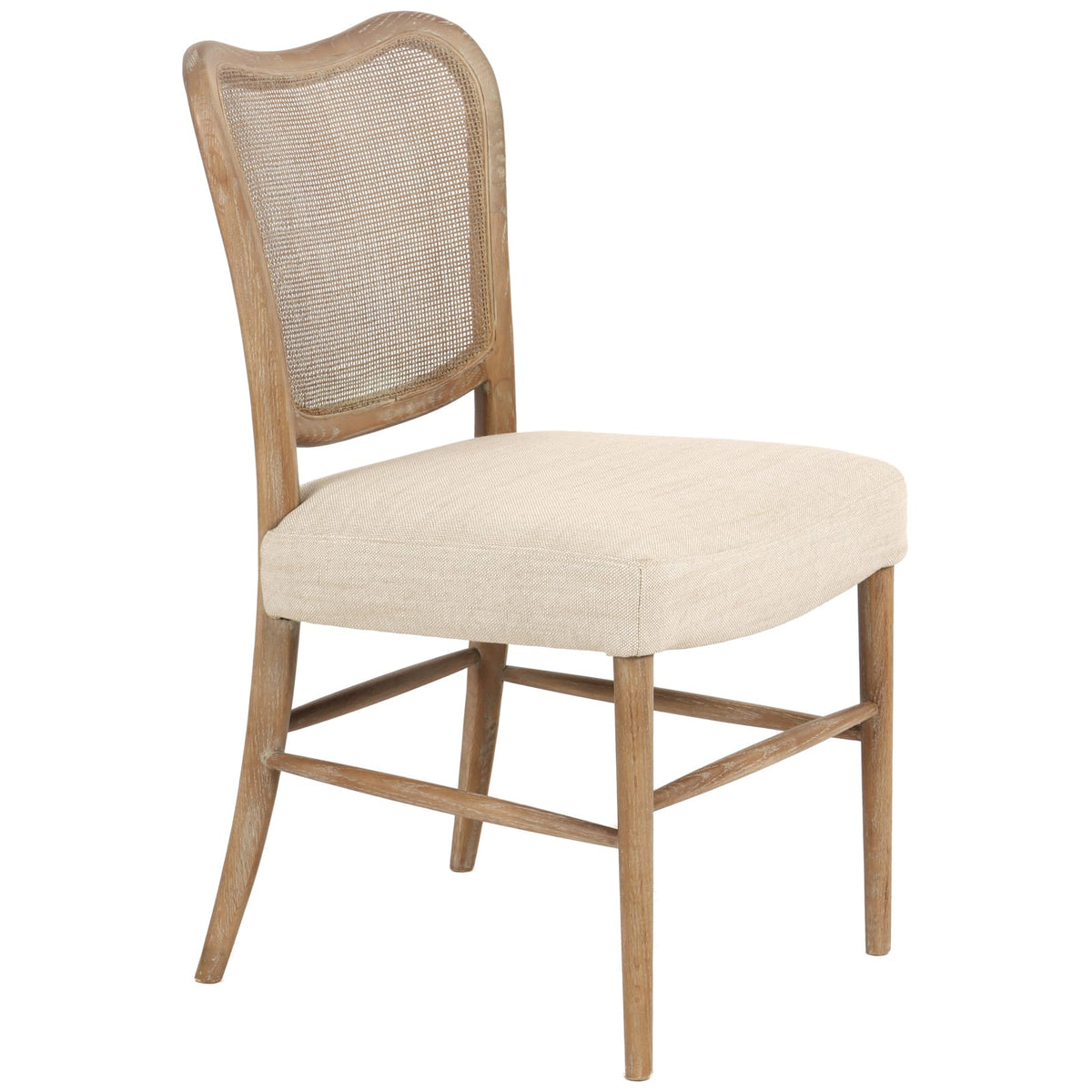 Keiichi Dining Chadlington Rattan and Natural Linen Dining Chair House of Isabella UK