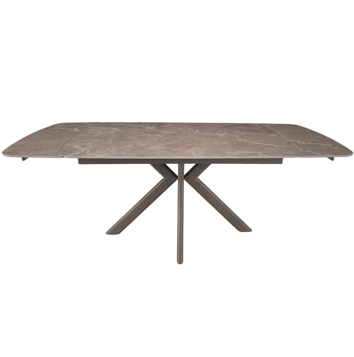 Keiichi Dining Cote Extending Dining Table in Latte Stone Ceramic - 140-200cm House of Isabella UK