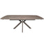 Keiichi Dining Cote Extending Dining Table in Latte Stone Ceramic - 140-200cm House of Isabella UK