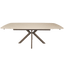 Keiichi Dining Cote Extending Dining Table in Travertine Ceramic - 140-200cm House of Isabella UK
