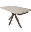 Keiichi Dining Cote Extending Dining Table in Travertine Ceramic - 140-200cm House of Isabella UK