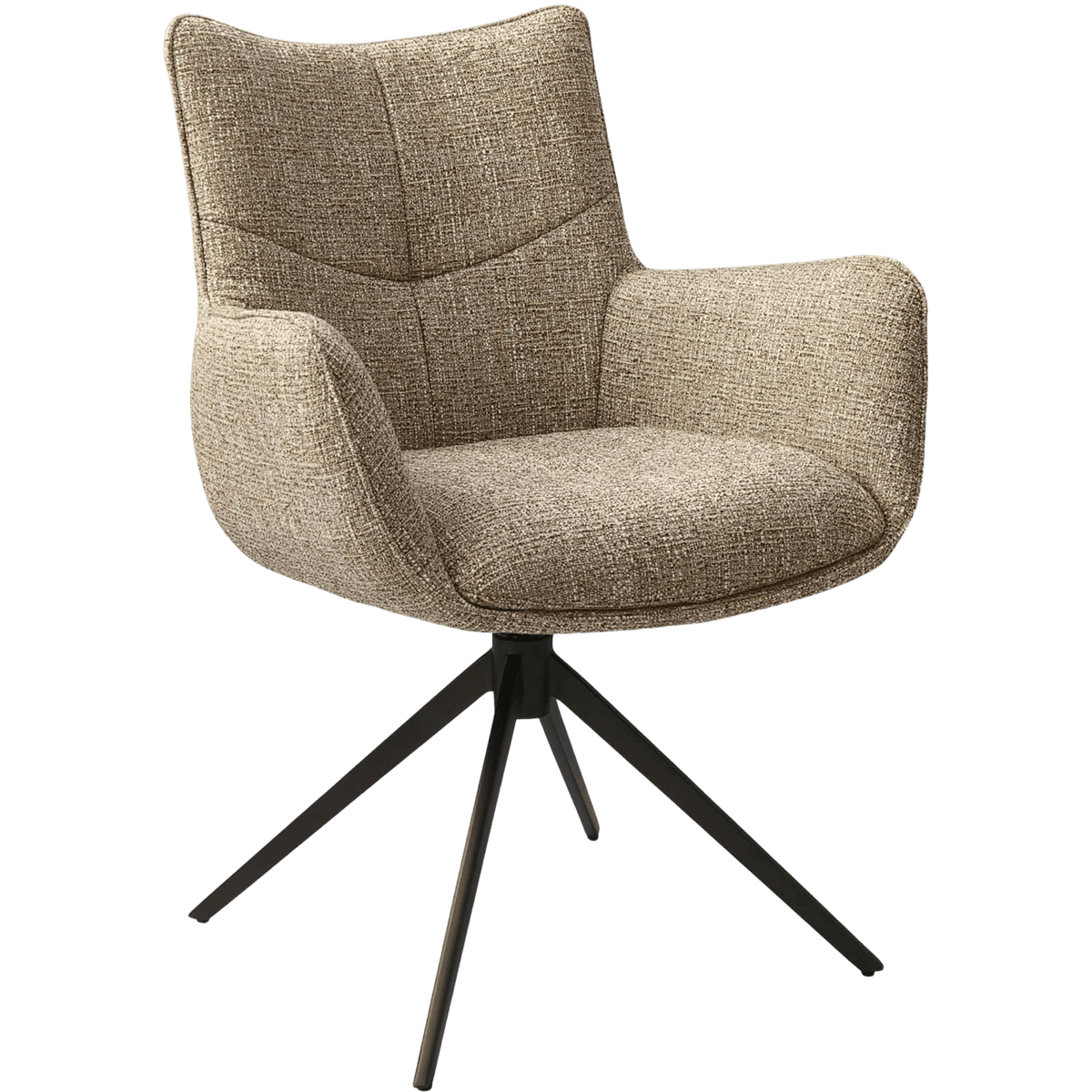 Keiichi Dining Ducklington Swivel Dining Arm Chair House of Isabella UK