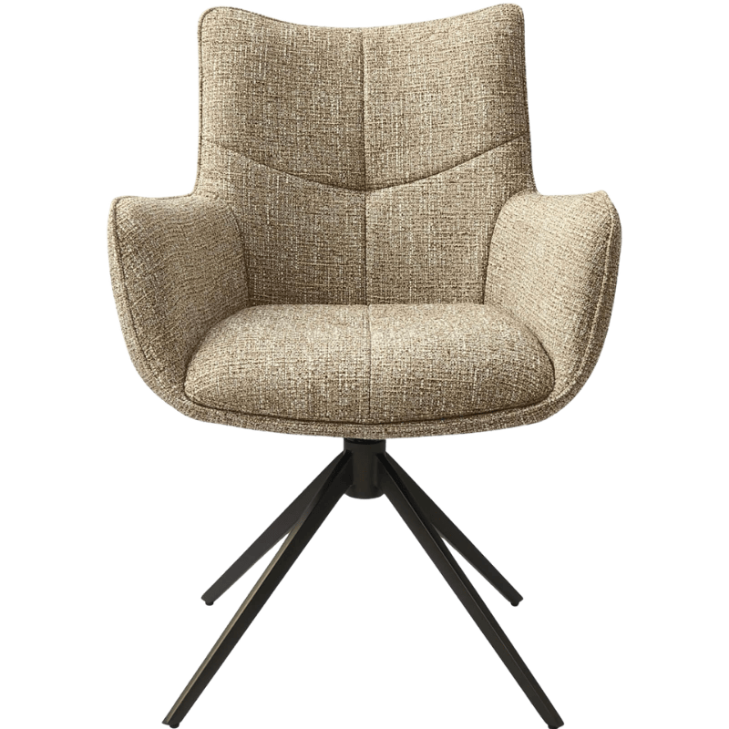 Keiichi Dining Ducklington Swivel Dining Arm Chair House of Isabella UK