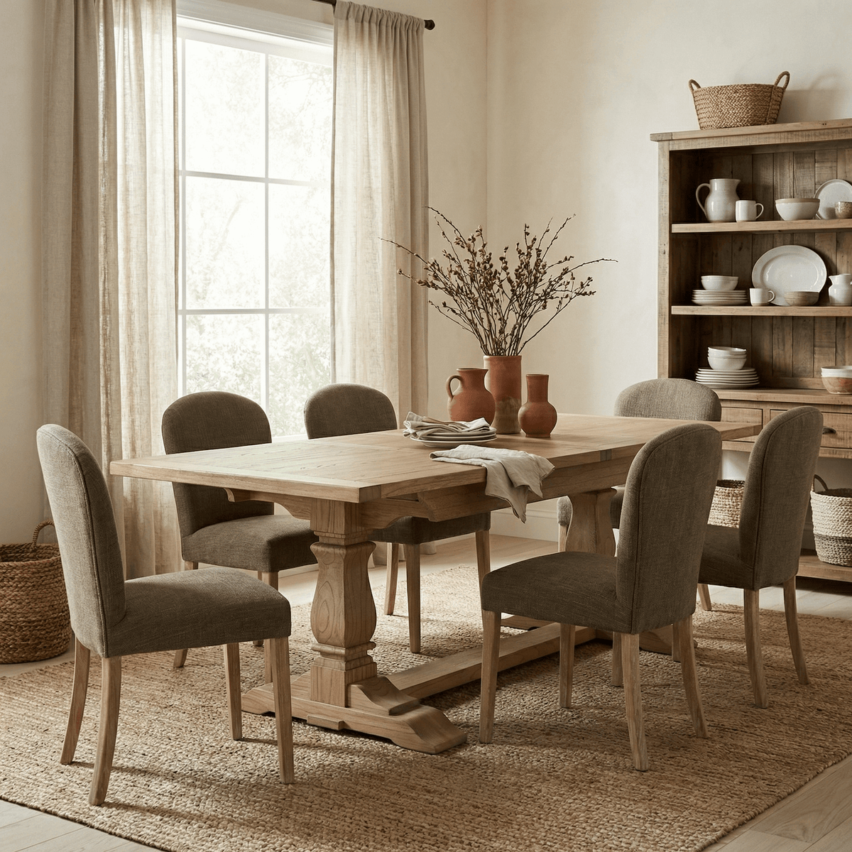 Keiichi Dining Overbury Dining Chair in Sage Green House of Isabella UK
