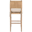 Keiichi Dining Radford Counter Stool with Fabric Seat Cusion House of Isabella UK