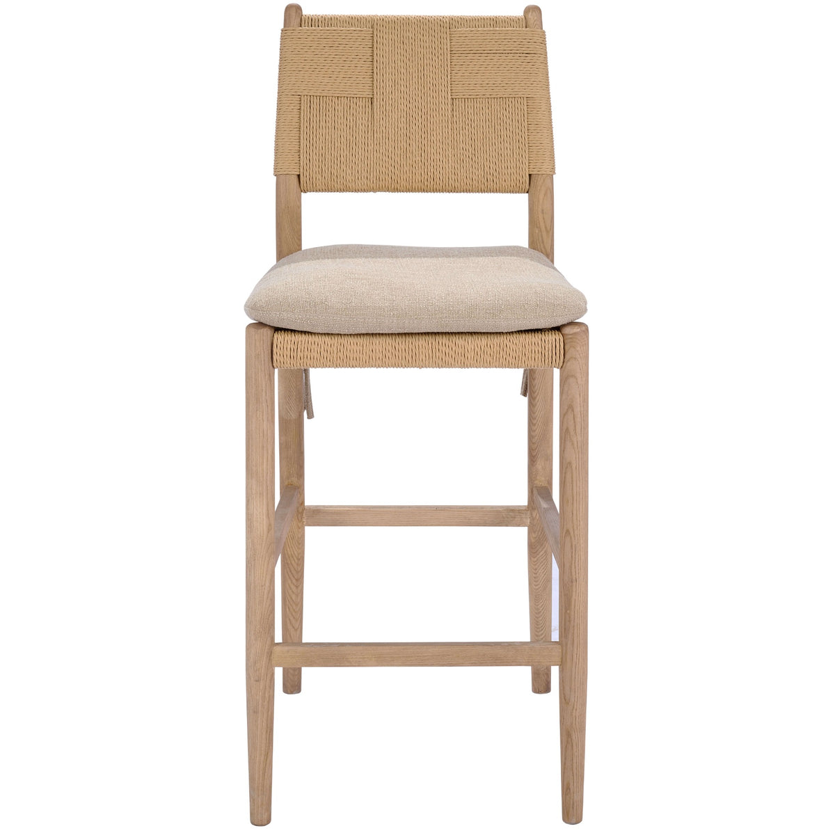 Keiichi Dining Radford Counter Stool with Fabric Seat Cusion House of Isabella UK