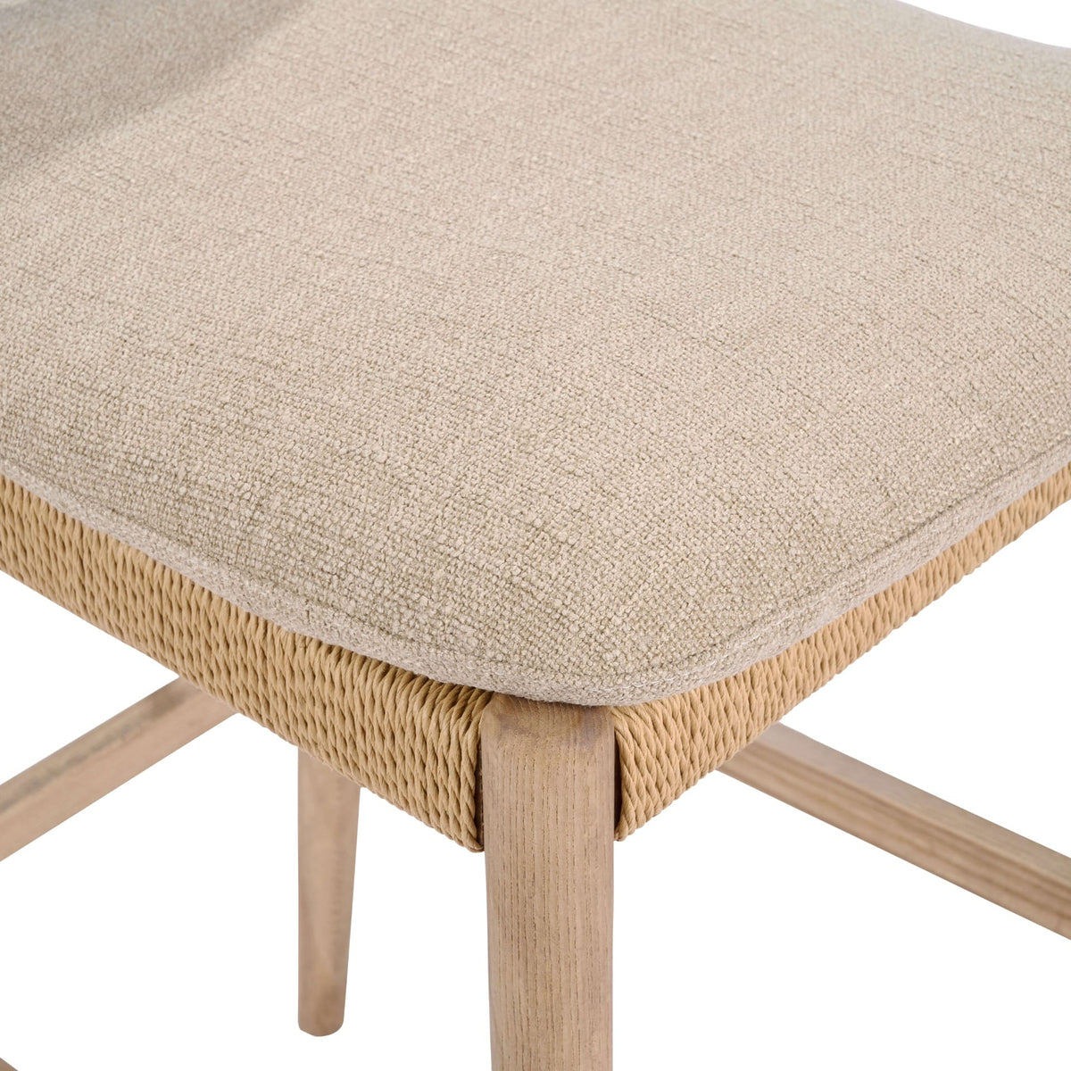Keiichi Dining Radford Counter Stool with Fabric Seat Cusion House of Isabella UK