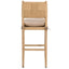 Keiichi Dining Radford Counter Stool with Leather Seat Cushion House of Isabella UK