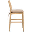 Keiichi Dining Radford Counter Stool with Leather Seat Cushion House of Isabella UK