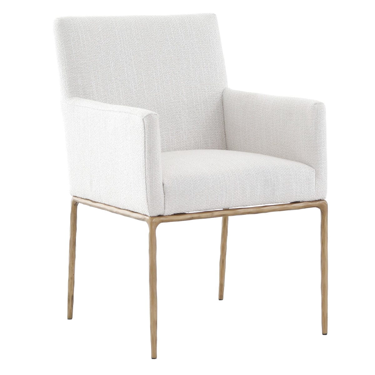 Keiichi Dining Sloane Dining Arm Chair in Aged Brass House of Isabella UK